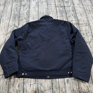 Vtg 2008 Carhartt J01 DNY Detroit Jacket Dark Navy - Made in USA - Excellent 44