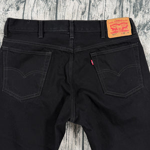 Levi’s 517 Black Bootcut Jeans Men’s W36 L32 Straight Fit Cotton Denim