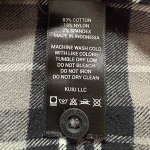 KUIU Flannel Shirt Jacket Gray Plaid Men's XXL Button Front