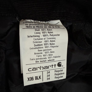 Carhartt Yukon Extremes Coveralls X06 BLK Men’s 34 R Arctic Quilt Insulated NEW