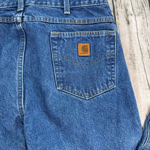 Carhartt Relaxed Fit Medium Wash Blue Jeans Mens Size 38x36 Casual Pockets