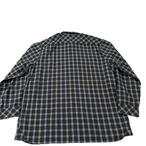 5.11 Tactical Shirt Mens XL Black Gray Yellow Plaid Cotton Concealed Snap NWOT