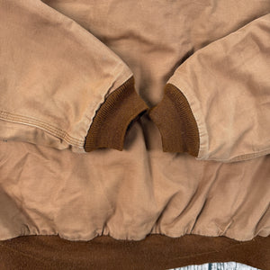 Carhartt FR WFRJ130 BRN Flame Resistant Hooded Duck Jacket Quilted Brown Size L