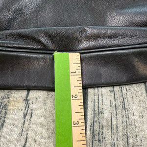 Ralph Lauren Black Leather Tote Bag Women’s Shoulder Purse RL Logo Charm