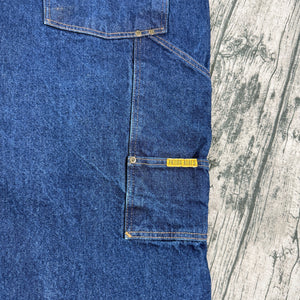 Prison Blues USA Made Carpenter Jeans Men’s 52x30 Heavy Denim Suspender Buttons