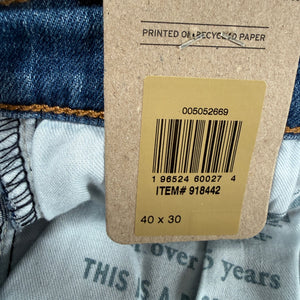 Levi’s 505 Regular Stretch Jeans Men’s 40x30 Blue Straight Leg Denim