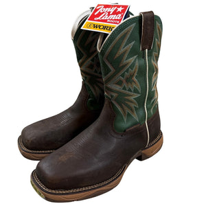 NWT Tony Lama BARTLETT 11" Work Boots 9.5EE Waterproof Steel Toe Leather Western