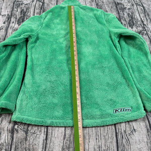 Klim Cascade 1/4 Zip Fleece Pullover Teal Green Sherpa Fleece Women's S