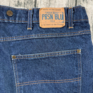 Prison Blues USA Made Double Knee Carpenter Jeans Men’s 46x30 Heavy Denim
