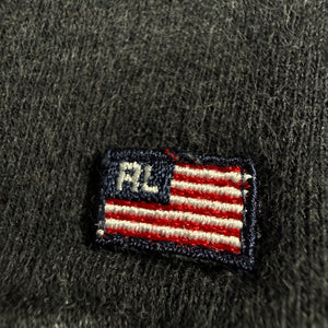 VTG Ralph Lauren Polo Jeans Sweatshirt Spell Out Embroidered RL Flag Men's M