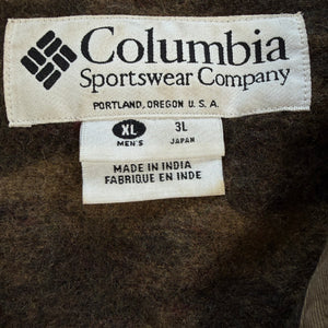 Columbia Gallatin Range Wool Blend Jacket Outfitter Brown Camo Hunting Shirt XL