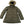 UNIQLO Ultra Warm Down Short Coat Parka Olive Green Faux-Fur Hood Women's Sm