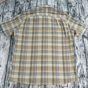 KÜHL Skorpio Shirt  Plaid Short Sleeve Linen Blend Men's XL