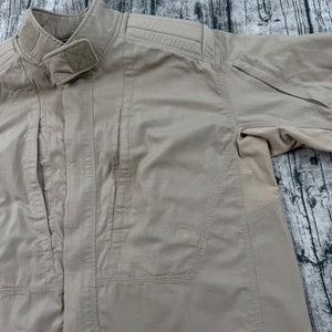 5.11 Tactical XPRT Rapid Shirt Ortholite Long Sleeve Shoulder Pads Tan Men's M