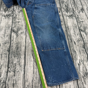 PRSN BLU Prison Blues Double Knee Work Jeans USA Made Blue Denim Men’s 38