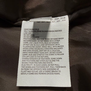 UNIQLO Brown Down Puffer Jacket Faux Fur Hood Women’s Size M Long Quilted Coat