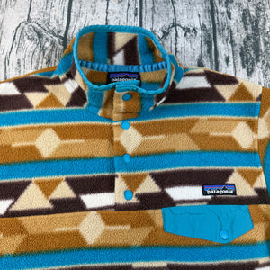 Patagonia Synchilla Aztec Snap T Fleece Pullover Hiking Jacket Women's M