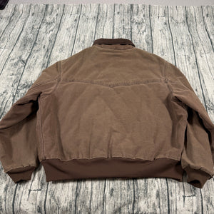 VTG Carhartt Santa Fe Jacket J14 CHT Corduroy Collar Distressed Men’s 3XL