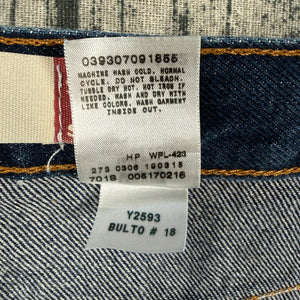 VTG Levi’s 517 Boot Cut Y2K Jeans Dark Wash Mexico Made Distressed Men's 36x32