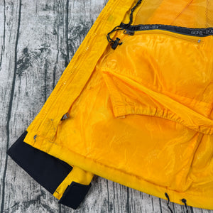 Vtg 80's The North Face Men's Size M Gore-Tex Shell Jacket Yellow Mountain Light