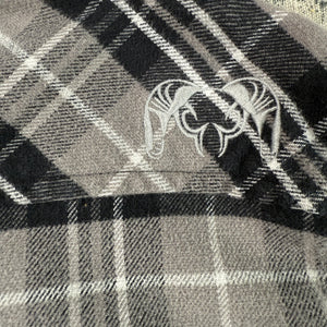 KUIU Flannel Shirt Jacket Gray Plaid Men's XXL Button Front