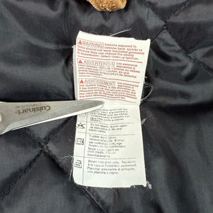 VTG Carhartt V01 BRN Canvas Vest Brown Quilted Lining Men’s XL USA Made