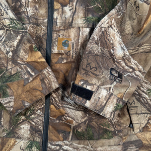 Carhartt Storm Defender Realtree Camo Waterproof Jacket Detachable Hood Men's M
