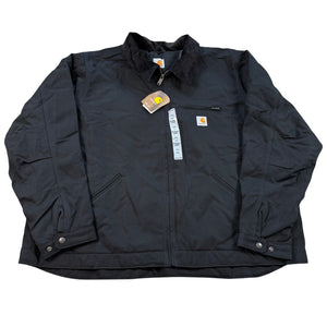 NWT Carhartt 103828 BLK Detroit Jacket Black 3XL Blanket Lined