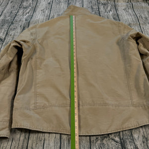 KUHL Men’s XXL Tan Jacket Canvas Outdoor Fleece Lined Coat Patina Dye Workwear
