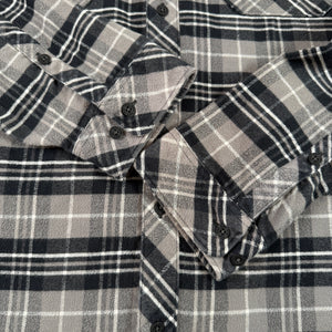 KUIU Flannel Shirt Jacket Gray Plaid Men's XXL Button Front