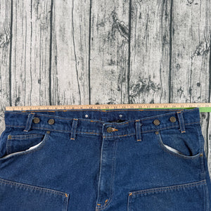 Prison Blues USA Made Double Knee Carpenter Jeans Men’s 46x30 Heavy Denim