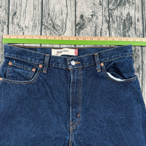 VTG Levi’s 517 Boot Cut Y2K Jeans Dark Wash Mexico Made Distressed Men's 36x32
