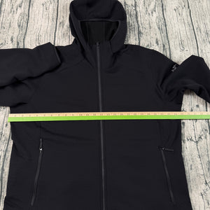 Arc’teryx Softshell Fleece Jacket Hoodie Black Women’s XXL Full Zip Outdoor