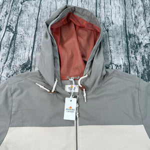 NWT Marine Layer Dawson Stretch Twill Hooded Windbreaker Vetiver Colorblock Men's M