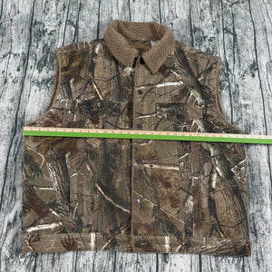 Levi’s Signature Camo Sherpa Lined Hunting Vest Button Front Men's 2XL