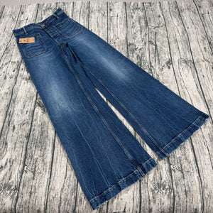 Polo Ralph Lauren Concept Blue Wide Leg Jeans Women’s 27 NWT