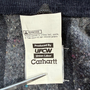 Vtg 2008 Carhartt J01 DNY Detroit Jacket Dark Navy - Made in USA - Excellent 44