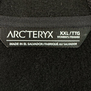 Arc’teryx Softshell Fleece Jacket Hoodie Black Women’s XXL Full Zip Outdoor