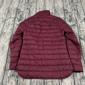 The North Face Quilted Insulated Shirt Jacket Burgundy Snap Front Women's S