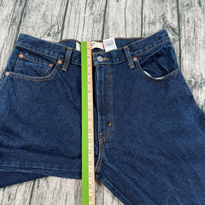 VTG Levi’s 517 Boot Cut Y2K Jeans Dark Wash Mexico Made Distressed Men's 36x32