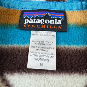 Patagonia Synchilla Aztec Snap T Fleece Pullover Hiking Jacket Women's M