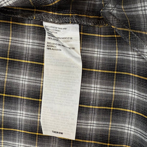 5.11 Tactical Shirt Mens XL Black Gray Yellow Plaid Cotton Concealed Snap NWOT