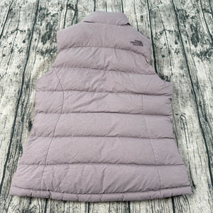 The North Face Nuptse 700 Down Puffer Vest Purple Full Zip Women's S