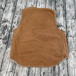 Vtg Carhartt Men's L Sherpa-Lined Vest V03 BRN USA Made