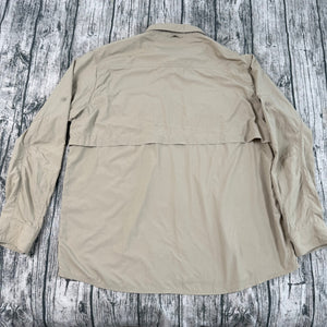 Simms Guide Series Fishing Shirt Tan Vented Long Sleeve Two Pocket Mens 2XL
