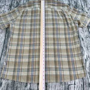 KÜHL Skorpio Shirt  Plaid Short Sleeve Linen Blend Men's XL