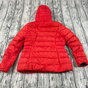 The North Face 550 Down Puffer Jacket Red Hooded Women’s L