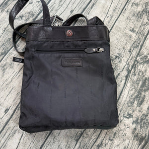 Ralph Lauren Black Leather Tote Bag Women’s Shoulder Purse RL Logo Charm