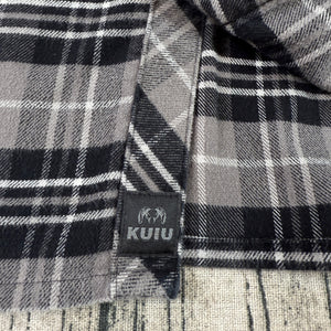 KUIU Flannel Shirt Jacket Gray Plaid Men's XXL Button Front