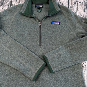 Patagonia Snap T Pullover Better Sweater Fleece Green Solid Women's S